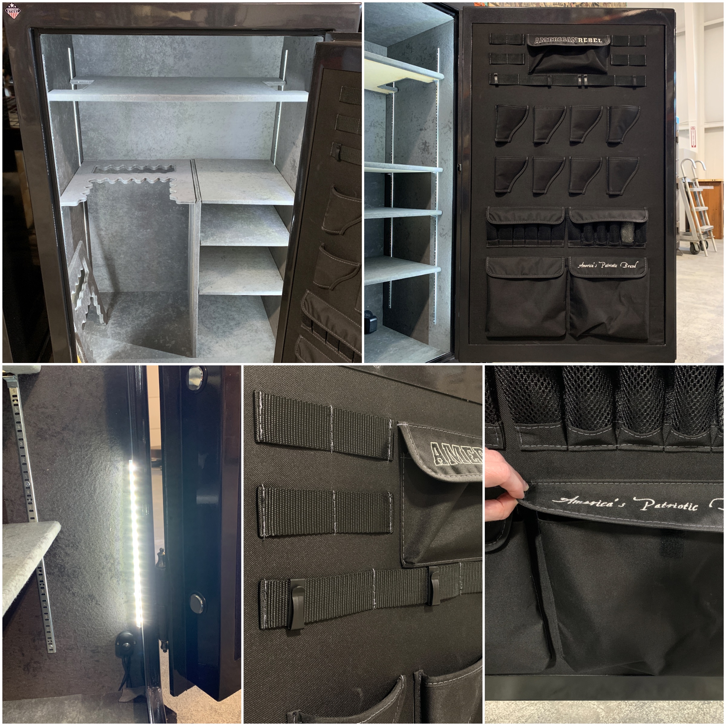 American Rebel Gun Safe Interior features