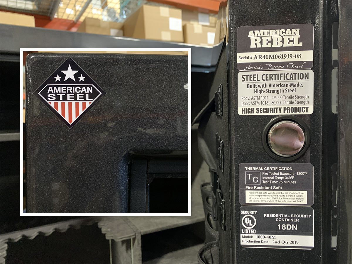 American Rebel Gun Safe Security Features